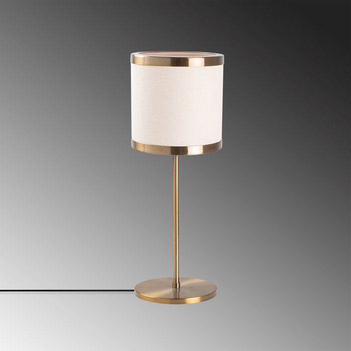 Opviq Way - 11611 Lámpara de mesa vintage con tapa de cristal